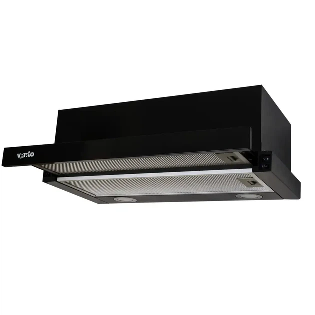 Встраиваемая вытяжка Ventolux Garda 60 BK (900) LED, 600 мм, 3 скорости, 64 дБ, черная(TO_00-00007817) - изображение 3