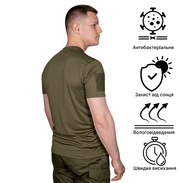 Футболка Chiton Patrol CP Camotec 3816 s, оливковий - зображення 2
