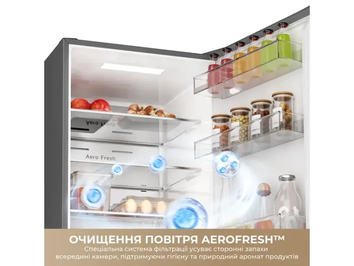 Холодильник з морозильною камерою Dreame MegaPro 201cm D class-Beige (DRB450WMYDUA) - изображение 9