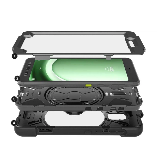 Чохол для планшета BeCover Heavy Duty Samsung Galaxy Tab Active 3 SM-T570/SM-T575/SM-T577 8" Black - Фото 4 Чохол для планшета BeCover Heavy Duty Samsung Galaxy Tab Active 3 SM-T570/SM-T575/SM-T577 8" Black - зображення 4
