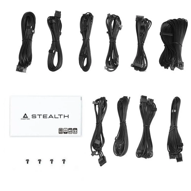 Блок живлення CHIEFTEC Stealth (1000W), >92%, 80+ Platinum, 135мм FDB, 1xMB 24pin(20+4), 2xCPU 8pin( - зображення 8