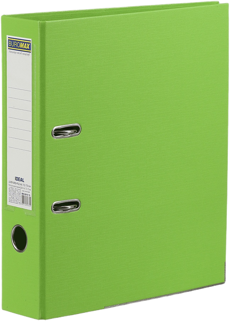 Папка-регистратор Buromax A4 Ideal 70 мм Двусторонняя Салатовая (BM.3019-15с) - Фото 1 Папка-регистратор Buromax A4 Ideal 70 мм Двусторонняя Салатовая (BM.3019-15с) - изображение 1
