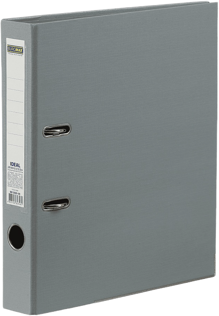 Папка-регистратор Buromax A4 Ideal 50 мм Двусторонняя Серая (BM.3020-09с) - Фото 1 Папка-регистратор Buromax A4 Ideal 50 мм Двусторонняя Серая (BM.3020-09с) - изображение 1