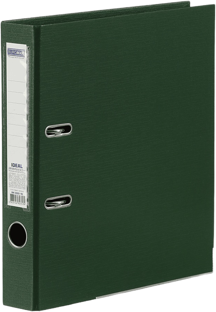 Папка-регистратор Buromax A4 Ideal 50 мм Двусторонняя Темно-зеленая (BM.3020-16с) - Фото 1 Папка-регистратор Buromax A4 Ideal 50 мм Двусторонняя Темно-зеленая (BM.3020-16с) - изображение 1