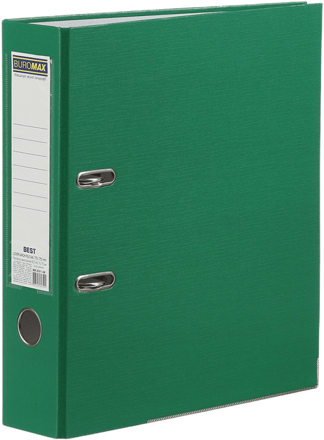Папка-регистратор Buromax A4 Best 70 мм Односторонняя Зеленая (BM.3021-04с) - Фото 1 Папка-регистратор Buromax A4 Best 70 мм Односторонняя Зеленая (BM.3021-04с) - изображение 1