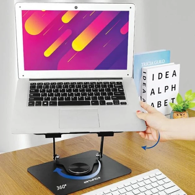 Підставка AWEI X46 для ноутбука до 16" Black (6954284004305) - зображення 4