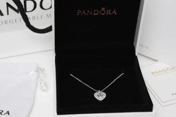 Pandora подвеска Сверкающее сердце с ореолом + упаковка в подарок - изображение 3