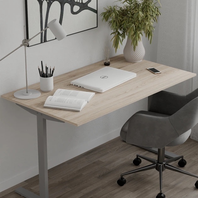 Стол письменный Space Ferrum-decor 750x1200x600 Серый металл ДСП Дуб Сан-Марино 16 мм (SPACE074) - изображение 8