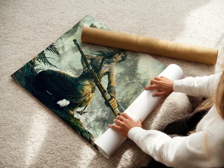 Постер Томб Райдер, Лара Крофт, Tomb Raider, Lara Croft, плакат для геймера, A3 24×42 см (id6699) - зображення 3