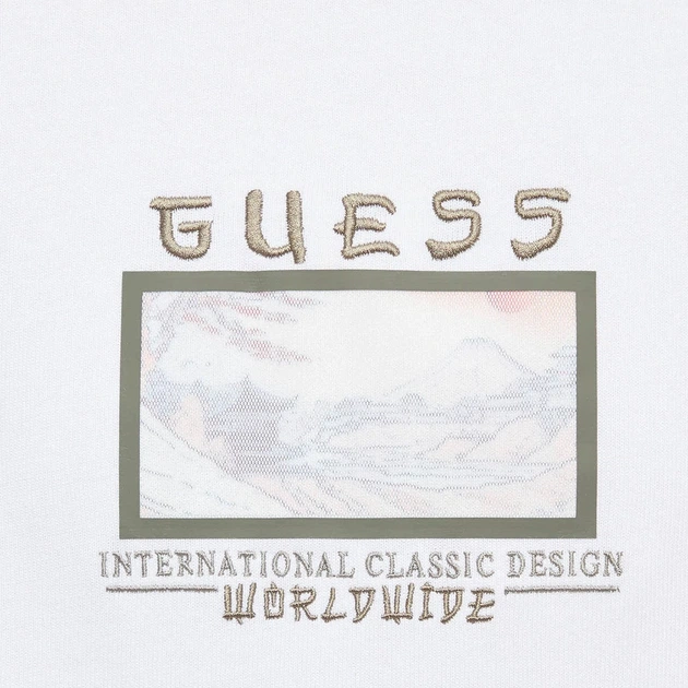Футболка мужская Guess CN SS JAPAN SMALL LANDSCAPE EM M6GI14-K2996-G011 L Pure White (7625826041841) - изображение 3