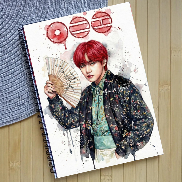 Зошит БТС BTS на пружині А4 96 аркушів клітинка (29238) - Фото 1 Зошит БТС BTS на пружині А4 96 аркушів клітинка (29238) - зображення 1