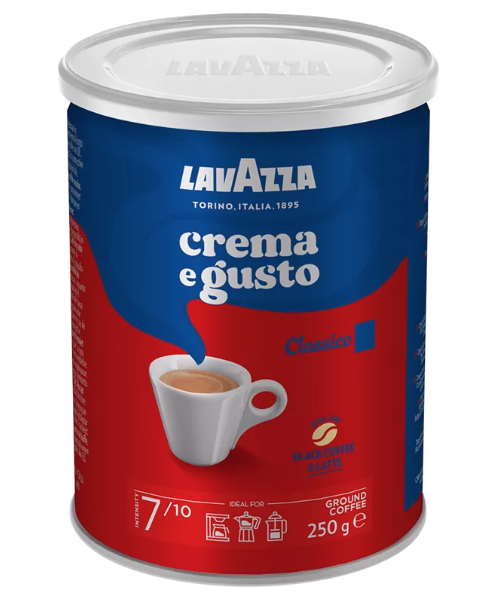 Кава мелена Lavazza Crema e Gusto 250 г з/б - Фото 1 Кава мелена Lavazza Crema e Gusto 250 г з/б - зображення 1