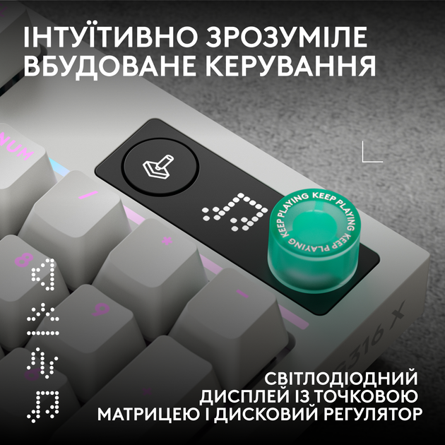 Клавіатура дротова Logitech G316 X 98 RGB USB White (920-014231) - Фото 5 Клавіатура дротова Logitech G316 X 98 RGB USB White (920-014231) - зображення 5