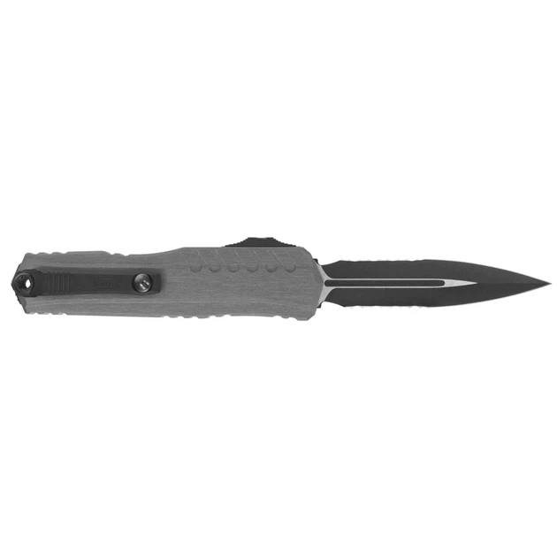 Нож Microtech Cypher II D/E Black Natural Clear Полуссерейтор - изображение 2