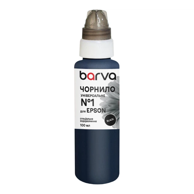 Чернила Barva Epson 1 100 мл, universal, black (EU1-445e) - Фото 1 Чернила Barva Epson 1 100 мл, universal, black (EU1-445e) - изображение 1