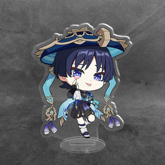 Акриловая коллекционная фигурка Chibi Геншин Импакт - Genshin Impact (Странник Скарамучча) 3 10 см - Фото 2 Акриловая коллекционная фигурка Chibi Геншин Импакт - Genshin Impact (Странник Скарамучча) 3 10 см - изображение 2