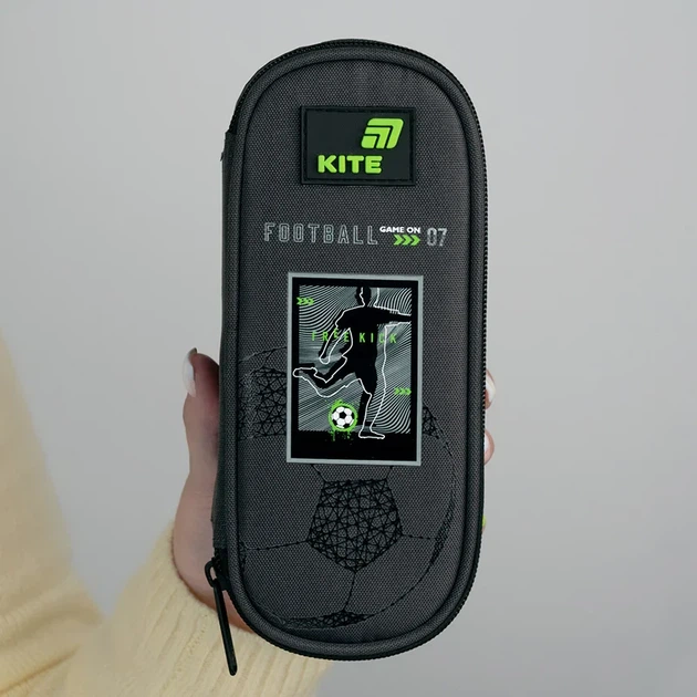 Пенал Kite Goal K26-599-4, 1 отделение, клапан с карманом на молнии, для мальчиков - изображение 7