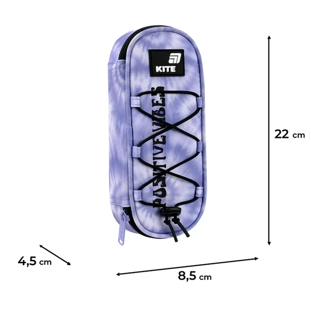 Пенал Kite K26-599-21, 1 отделение, клапан с карманом на молнии, для девочки - изображение 3