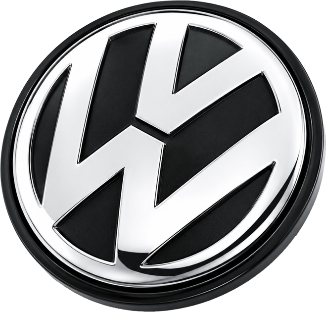 Комплект автомобильных колпаков (заглушек) на литые диски Volkswagen 1J0601171 56/51 мм 2 шт Black - изображение 3