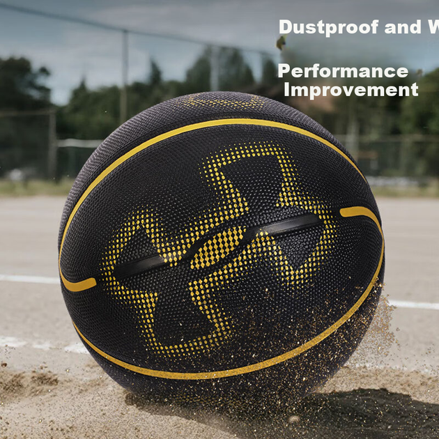Детский баскетбольный мяч Under Armour, размер 5, для учеников начальной школы 6-12 лет, для тренировок в помещении и на открытом воздухе, профессиональный, прочный, стандартный размер 5. Подарок. - изображение 9