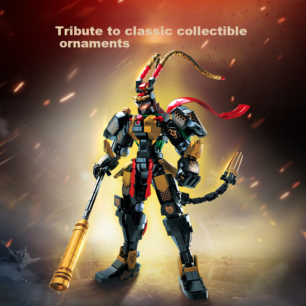 Дитяча іграшка-будівельник Xingyayoupin, Sun Wukong, сумісна з Lego, механічний складання, король мавп, для хлопчиків віком 6-10 років, подарунок на день народження - изображение 7