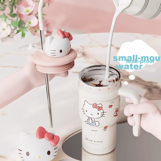 Кухоль-термос MINISO Sanrio Hello Kitty з іграшкою, 700мл - зображення 4