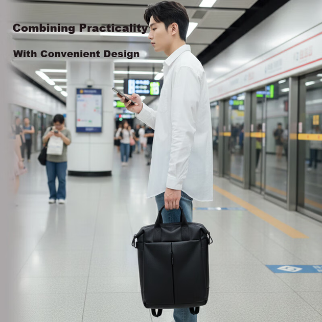 JD Jingzao Black Warrior Handheld Tote Bag Sports Backpack Laptop Bag Commuter Travel School Bag - изображение 6