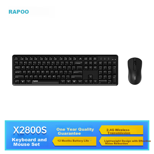 Комплект беспроводной Rapoo X2800S Wireless Black - изображение 5