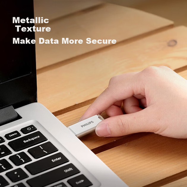 Флеш-накопичувач PHILIPS 256 ГБ USB 3.2, 10 UA, перлинно-білий, оновлена версія, милий USB-накопичувач зі швидкістю 180 МБ/с для розширення комп'ютера, офісу, навчання - зображення 5