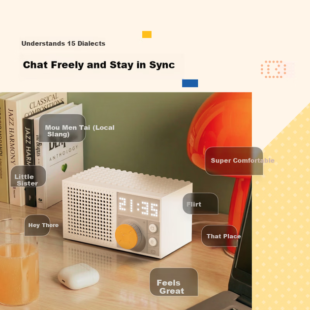 Xiaodu Smart Speaker Set Fun Set Edition [Super Xiaodu] Мінімалістичний модний дизайн ШІ велика модель Bluetooth-колонка Голосова настільна колонка Музика Радіо DJ Подарунок - зображення 7