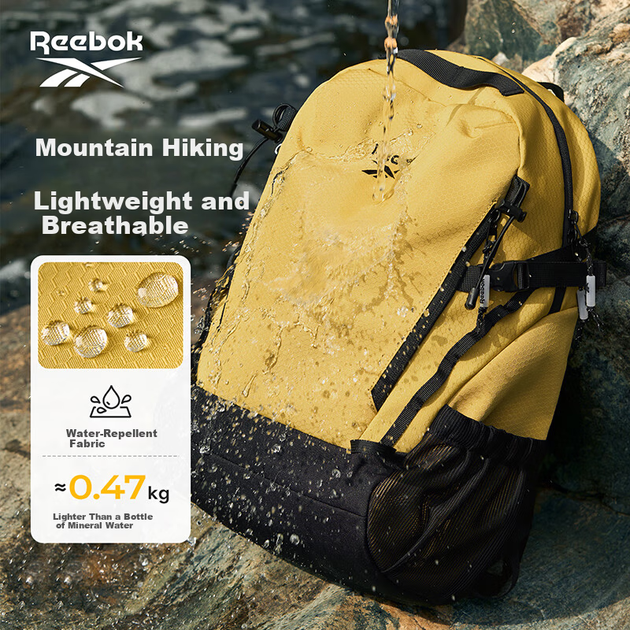 Легкий спортивный рюкзак Reebok для мужчин, для походов, альпинизма, активного отдыха, водостойкий, для путешествий и повседневной носки, женский рюкзак. - Фото 4 Легкий спортивный рюкзак Reebok для мужчин, для походов, альпинизма, активного отдыха, водостойкий, для путешествий и повседневной носки, женский рюкзак. - зображення 4