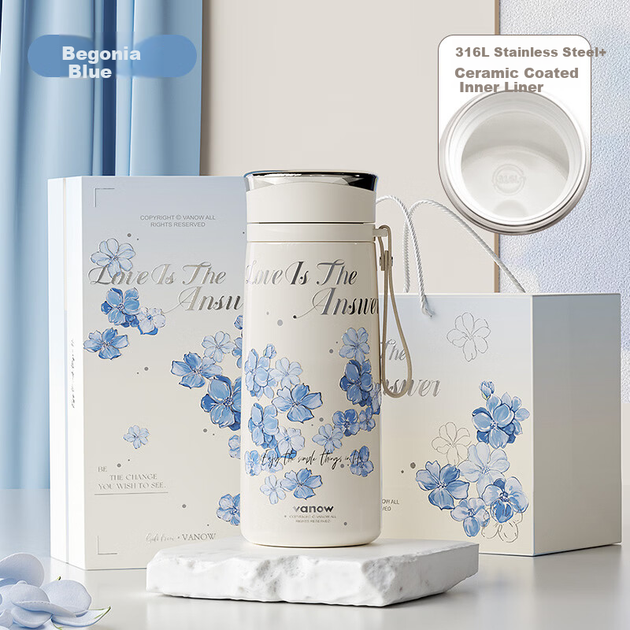 Термокухоль Vanow Kids Smart подарункова для жінок, для чаю, подарункова - зображення 2