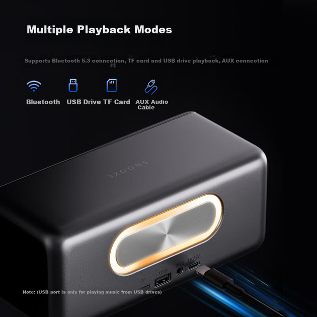PHILIPS Bluetooth-колонка TAS3609, міні-портативна настільна, сабвуфер, чорний колір - изображение 4
