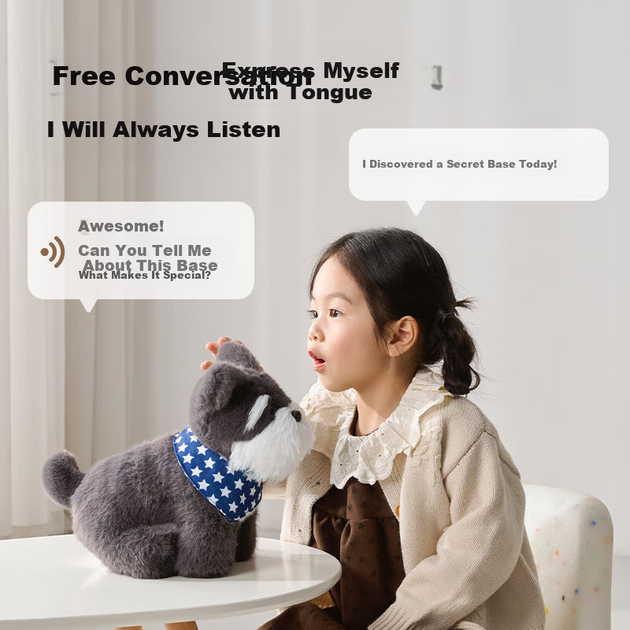 JD Jingzao AI Plush Toy Дитяча іграшка JoyInside Smart AI Chat Robot Новорічний подарунок Zhixing Dog - изображение 3