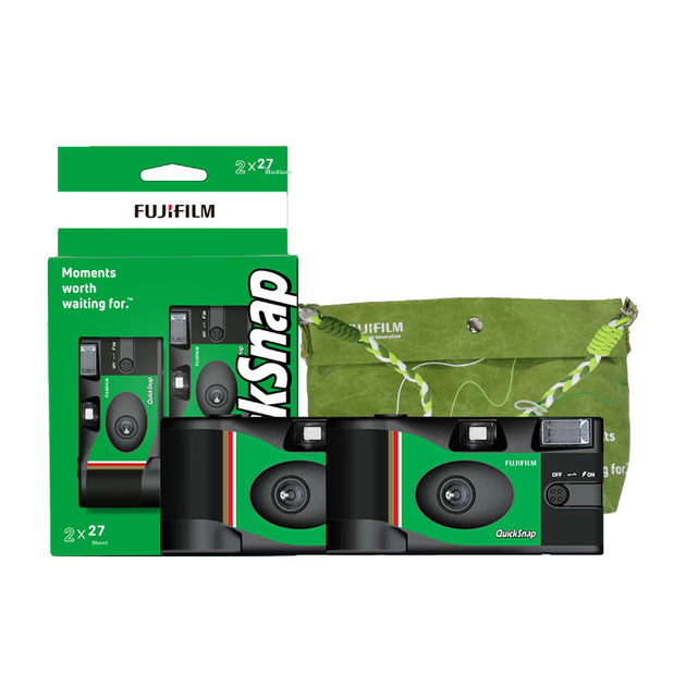 Подарочный набор одноразовой пленочной фотокамеры FUJIFILM QuickSnap в стиле ретро (включает 27 листов пленки по 2 листа). Двойной подарочный набор QuickSnap. - зображення 7