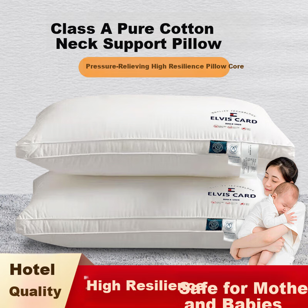 Подушка J.Sir Deep Sleep, чиста бавовна, висока, не деформується, готельний стиль - Фото 6 Подушка J.Sir Deep Sleep, чиста бавовна, висока, не деформується, готельний стиль - зображення 6