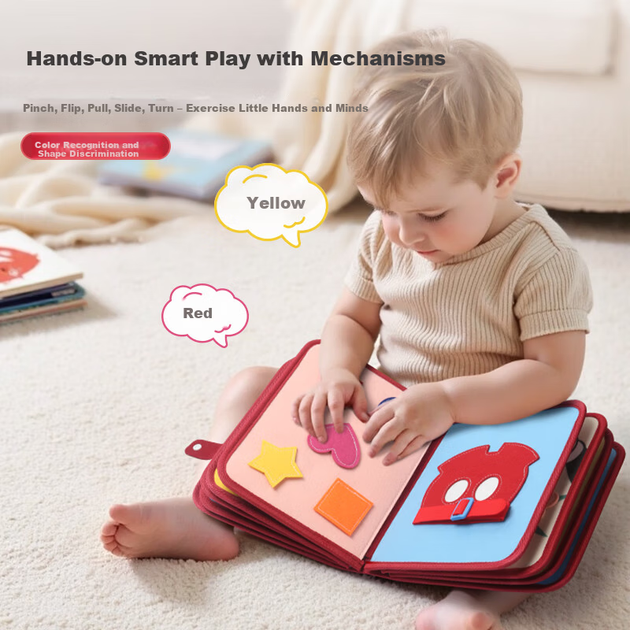 Книжка-игрушка тканевая Disney Montessori, для раннего развития, подарочная - изображение 5