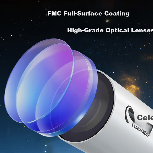 Телескоп Celestron StarBright 80 з екраном, потужним HD, астрономічним телескопом для перегляду місяця та неба, навчальним подарунком для студентів на день народження та свято - зображення 6