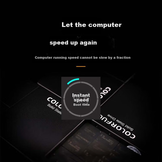 Барвистий твердотільний накопичувач SSD на 128 ГБ з інтерфейсом SATA3.0 серії SL TLC NAND - зображення 8