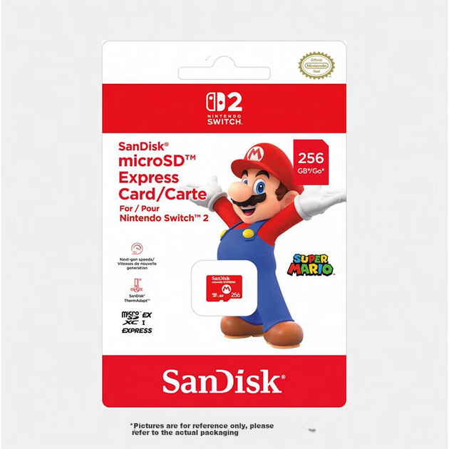 Карта SanDisk EX256G памяти для Nintendo Switch 2, японская версия - изображение 8