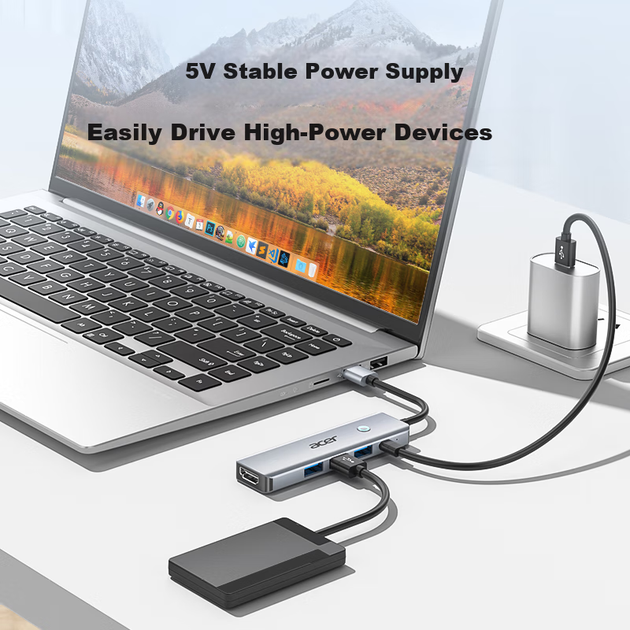 Док-станция Acer USB-HDMI для зеркального отображения экрана высокой четкости, адаптер-концентратор USB 3.0, совместимая с MacBook, компьютерами и планшетами Huawei, конвертер, Five-I - Фото 10 Док-станция Acer USB-HDMI для зеркального отображения экрана высокой четкости, адаптер-концентратор USB 3.0, совместимая с MacBook, компьютерами и планшетами Huawei, конвертер, Five-I - изображение 10