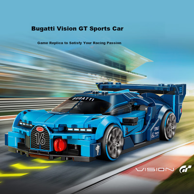 Конструктор LEGO Speed Champions Гоночний автомобіль Bugatti Vision GT Supercar 284 деталі (77253) - зображення 5