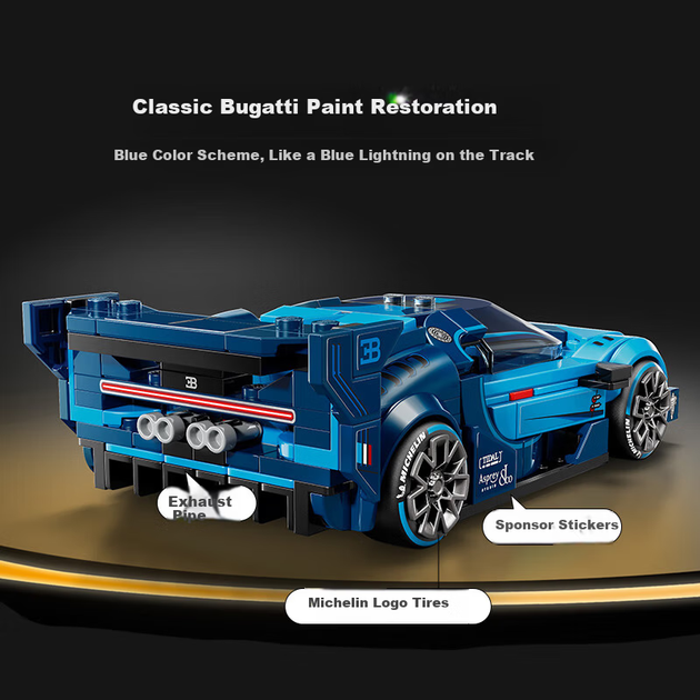 Конструктор LEGO Speed Champions Гоночний автомобіль Bugatti Vision GT Supercar 284 деталі (77253) - зображення 9