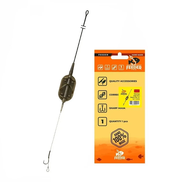 Монтаж карповый FeederPro №1 с кормушкой Arc Flat "S", 40 гр., в уп. 1 шт. (3KB5260) - Фото 1 Монтаж карповый FeederPro №1 с кормушкой Arc Flat "S", 40 гр., в уп. 1 шт. (3KB5260) - изображение 1