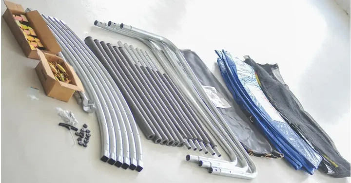 Батути та аксесуари SkyJump з захисною сіткою та драбинкою 8 ft, 252 см - зображення 7