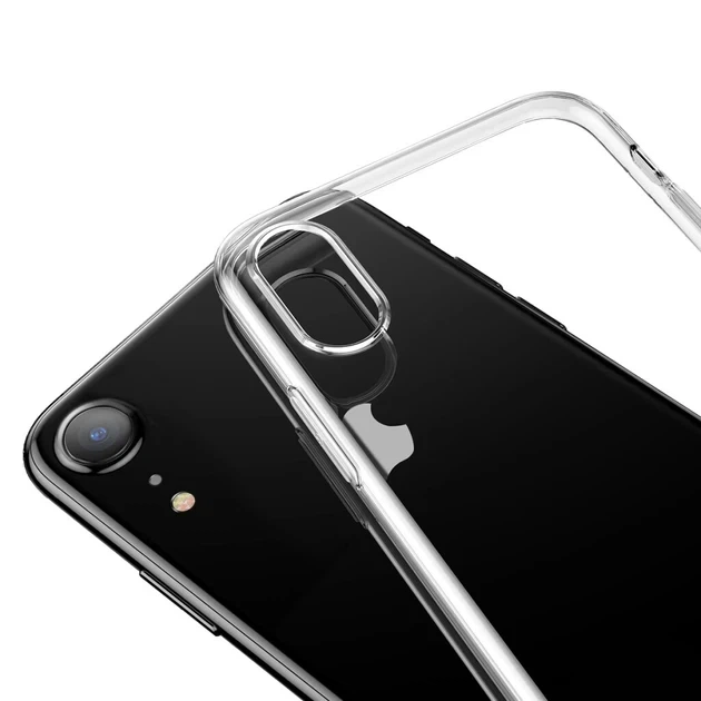 Чохол TPU протиударний для iPhone XR прозорий захист камери - зображення 5