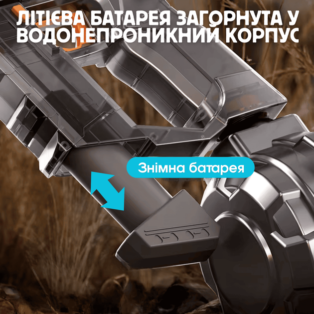 Електричний Водяний Пістолет з Автоматичним Насосом Бластер із LED-підсвічуванням Корпусу Ефектом Вогню та Віддачею Blowback. - зображення 5
