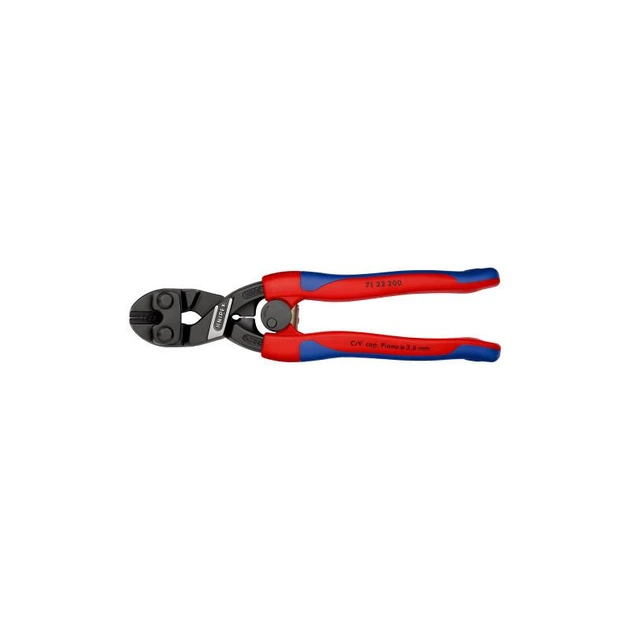 Болторез компактный согнутый под углом, Ø6,0мм CoBolt KNIPEX 71 22 200 SB, фосфатированный - изображение 4