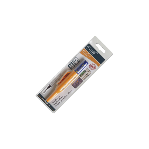 Маркер фирменный Pica 150/41 Ink Deep Hole Marker, с длинным носиком, синий - изображение 2