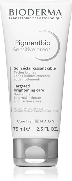 Крем для депигментации тела Bioderma Pigmentbio Sensitive Areas 75 мл (3701129800096) - Фото 1 Крем для депигментации тела Bioderma Pigmentbio Sensitive Areas 75 мл (3701129800096) - изображение 1